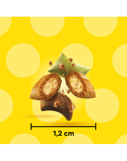 DREAMIES Shake Ups Multivitamins Chrupiące przysmaki dla kota Smaki z paki 55 g